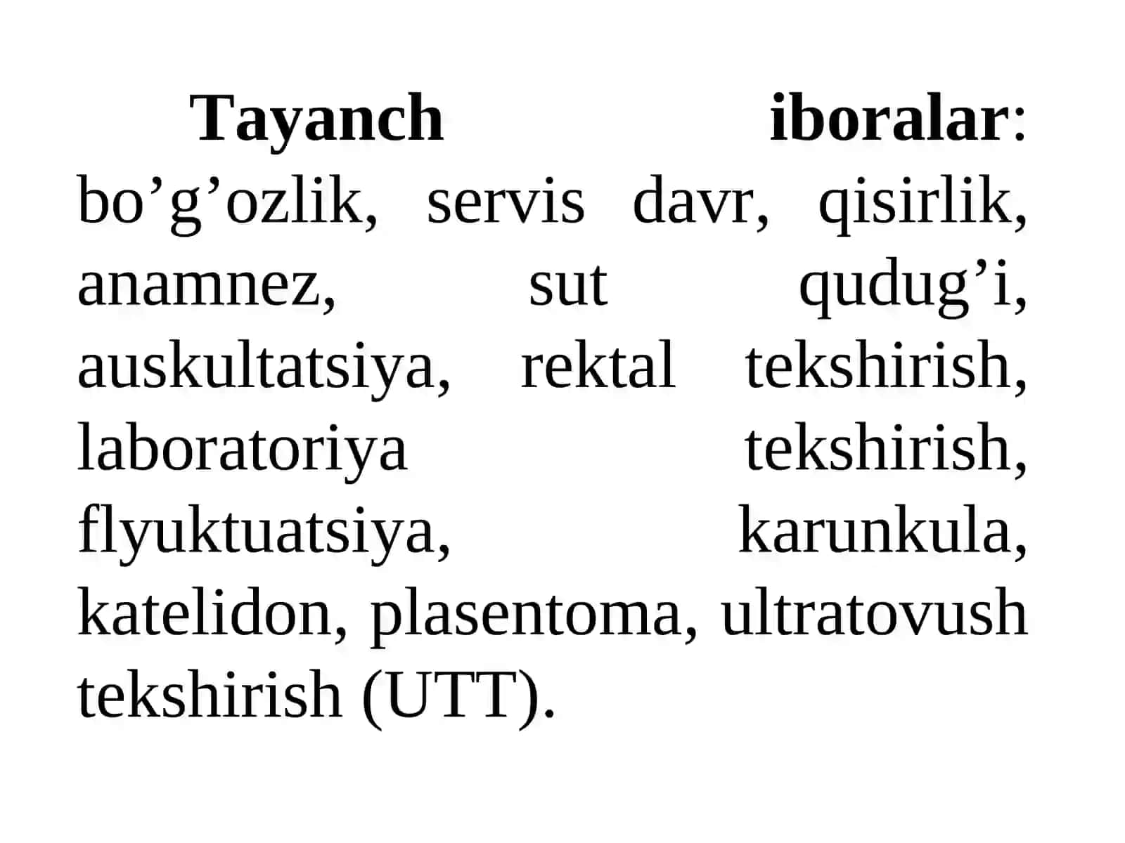 HAYVONLARDA BO‘G‘OZLIK VA BEPUSHTLIKNI ANIQLASH 3