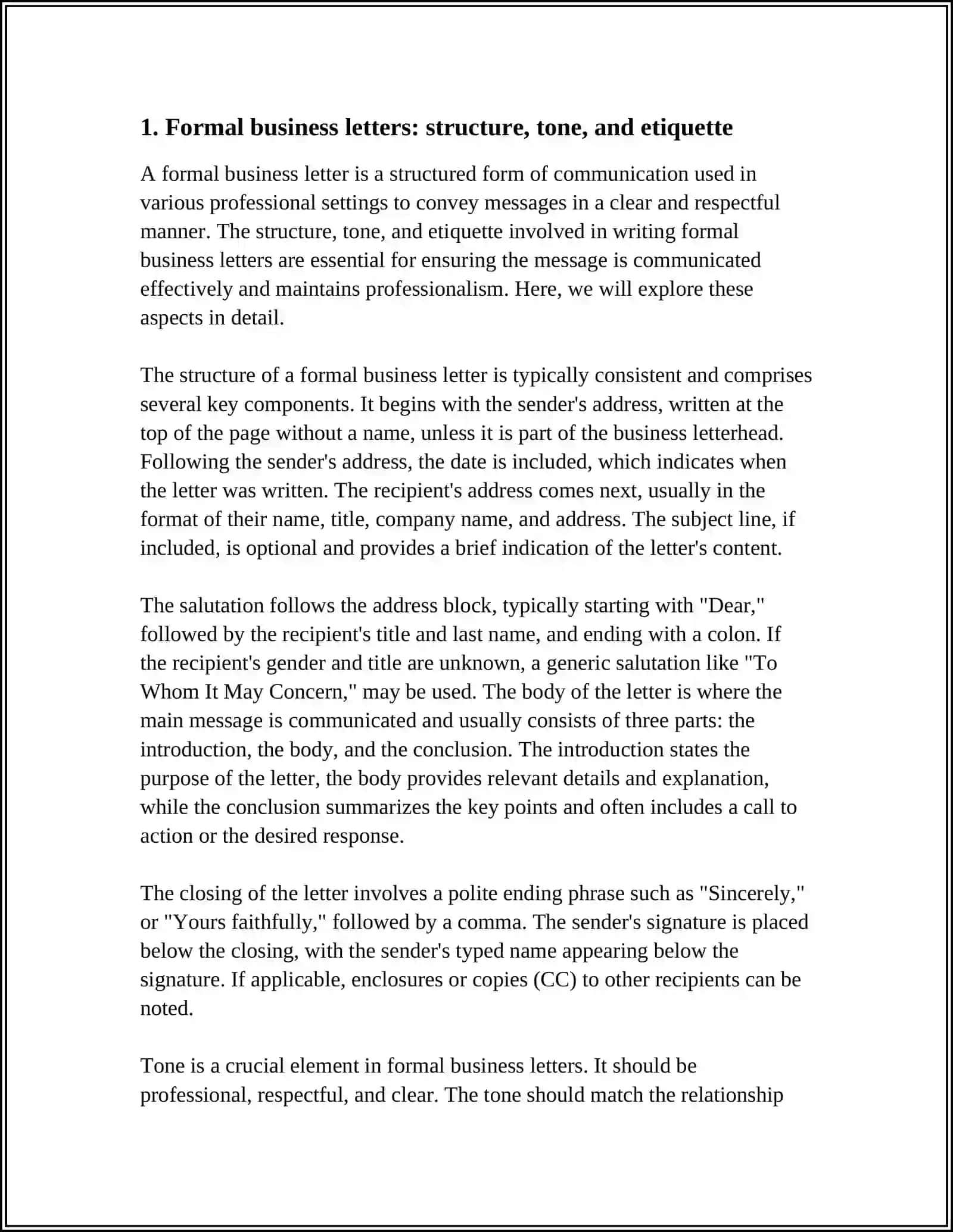 WRITING:CRAFTING DIFFERENT TYPES OF LETTERS 3