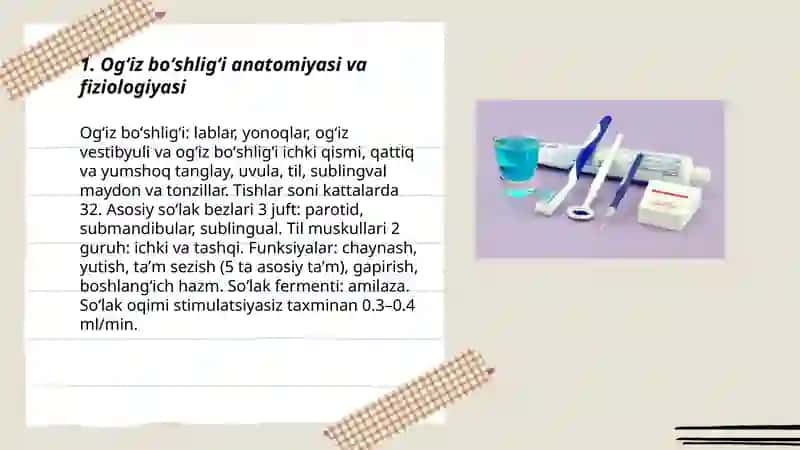 Stomatalogik profilaktika, davolash profilaktikasi. Gigiyena shaxsiy gigiena 3