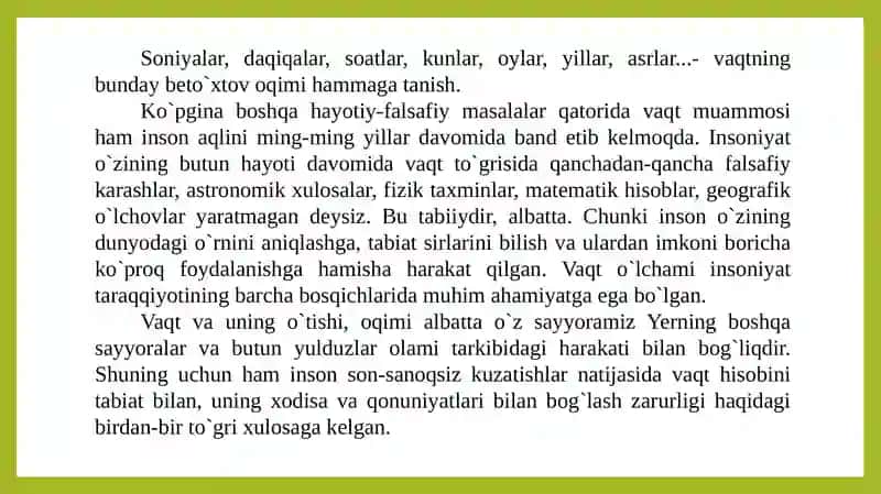 Vaqtning о`lchov birliklari 3