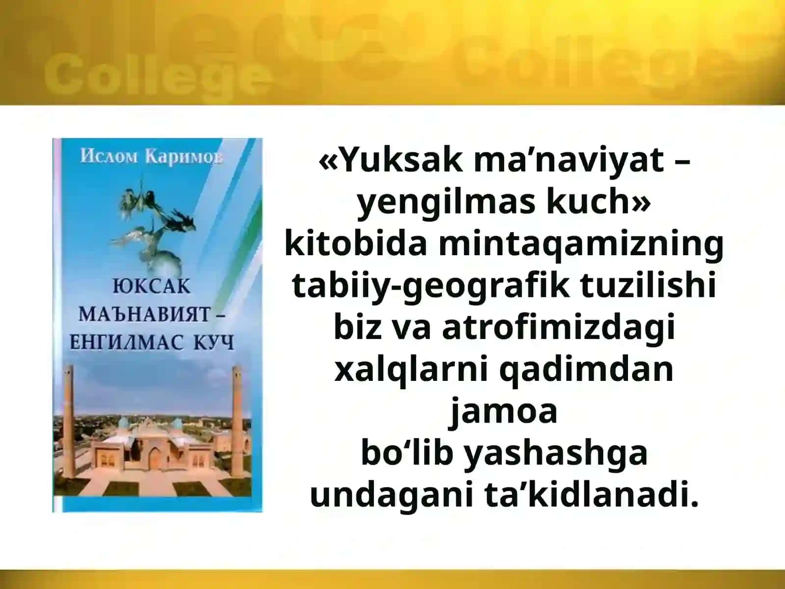 Axloq-odob–ma’naviyatnegizi 3