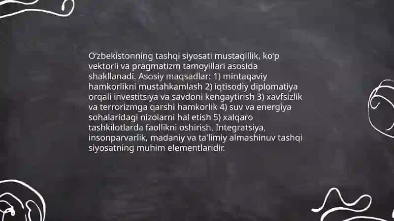 Oʻzbekiston va Jahon hamjamiyati 3