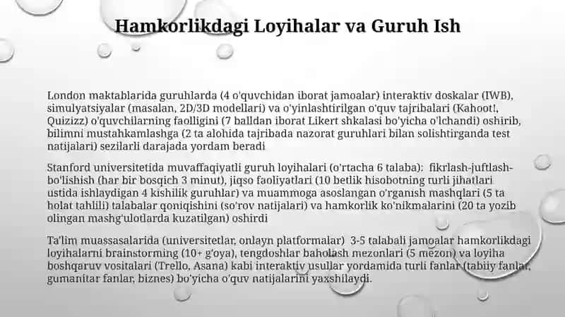 Tarbiya fanini òqitishda interfaol metodlardan foydalanish imkoniyatlari 3