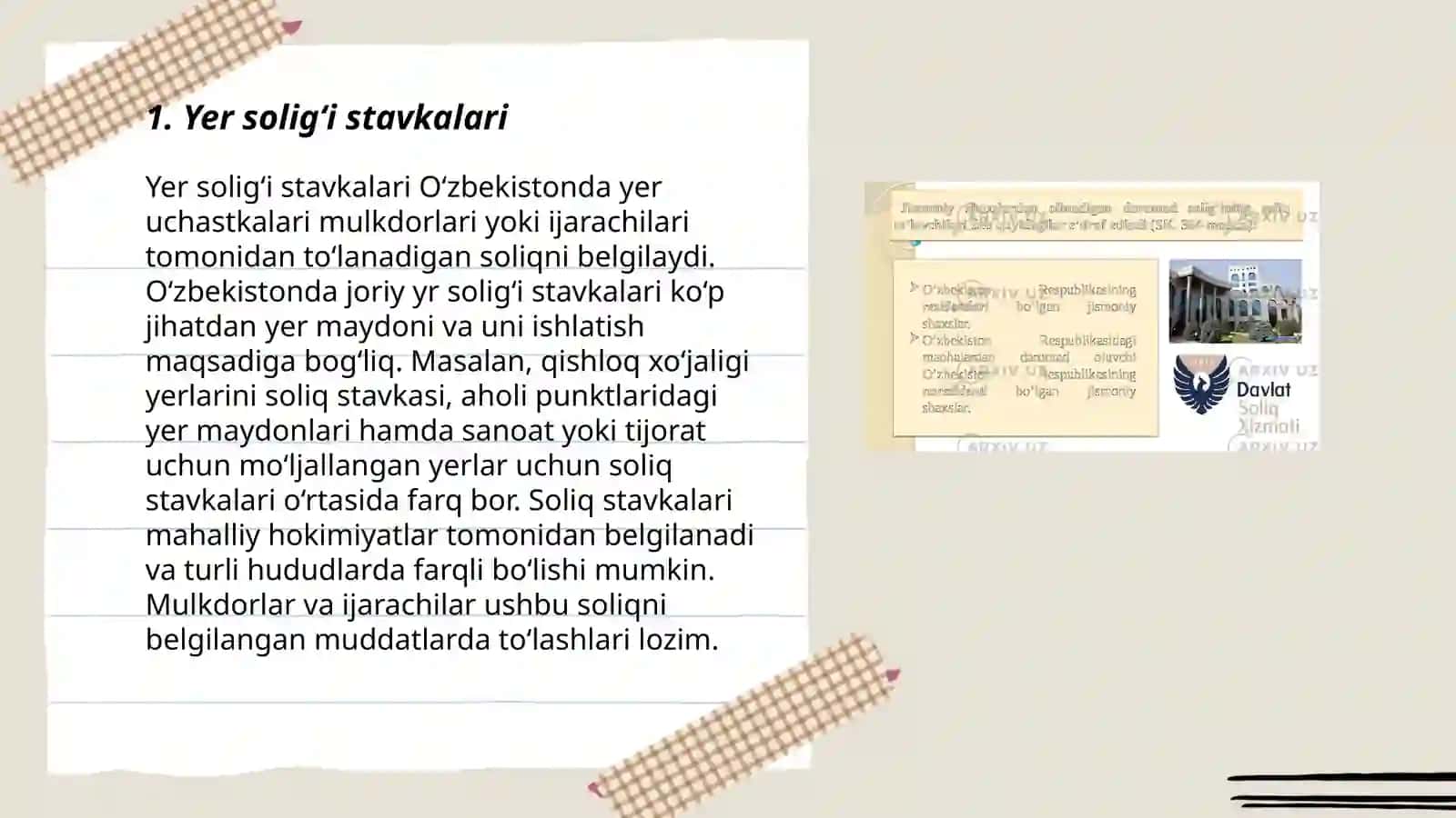 Jismoniy shaxslardan olinadigan yer soligʻi 3