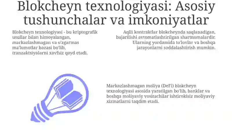 Blokcheyn texnologiyasi: Asoslar va imkoniyatlar 3