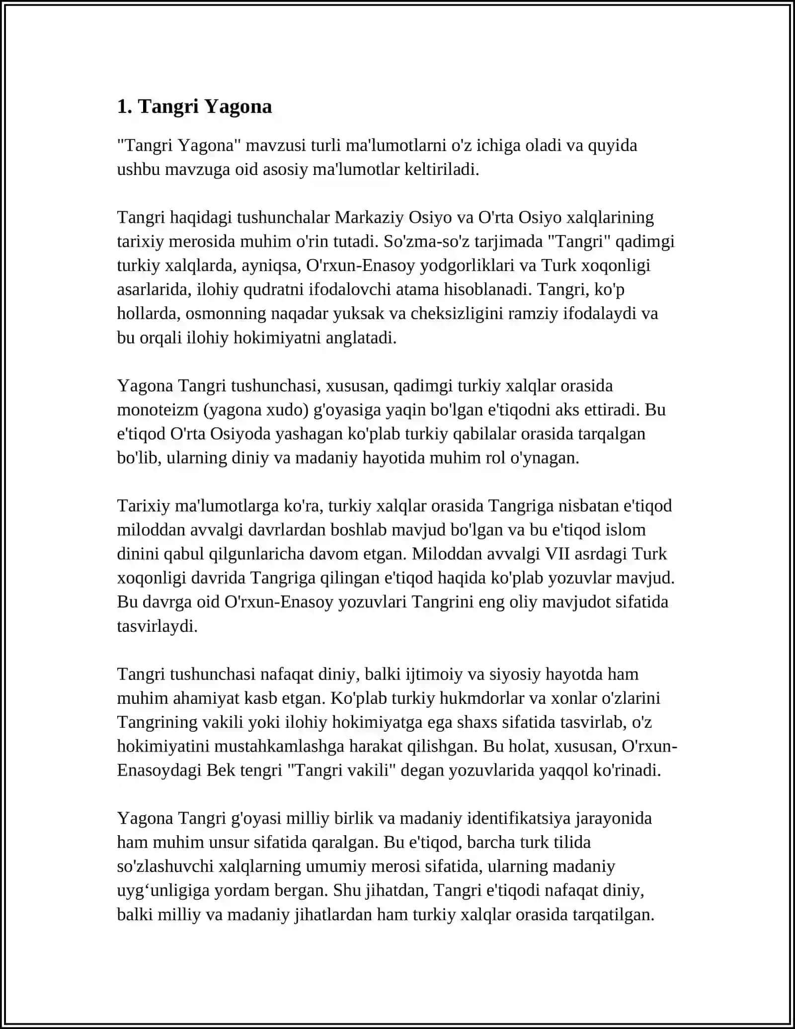 Tangri Yagona 3