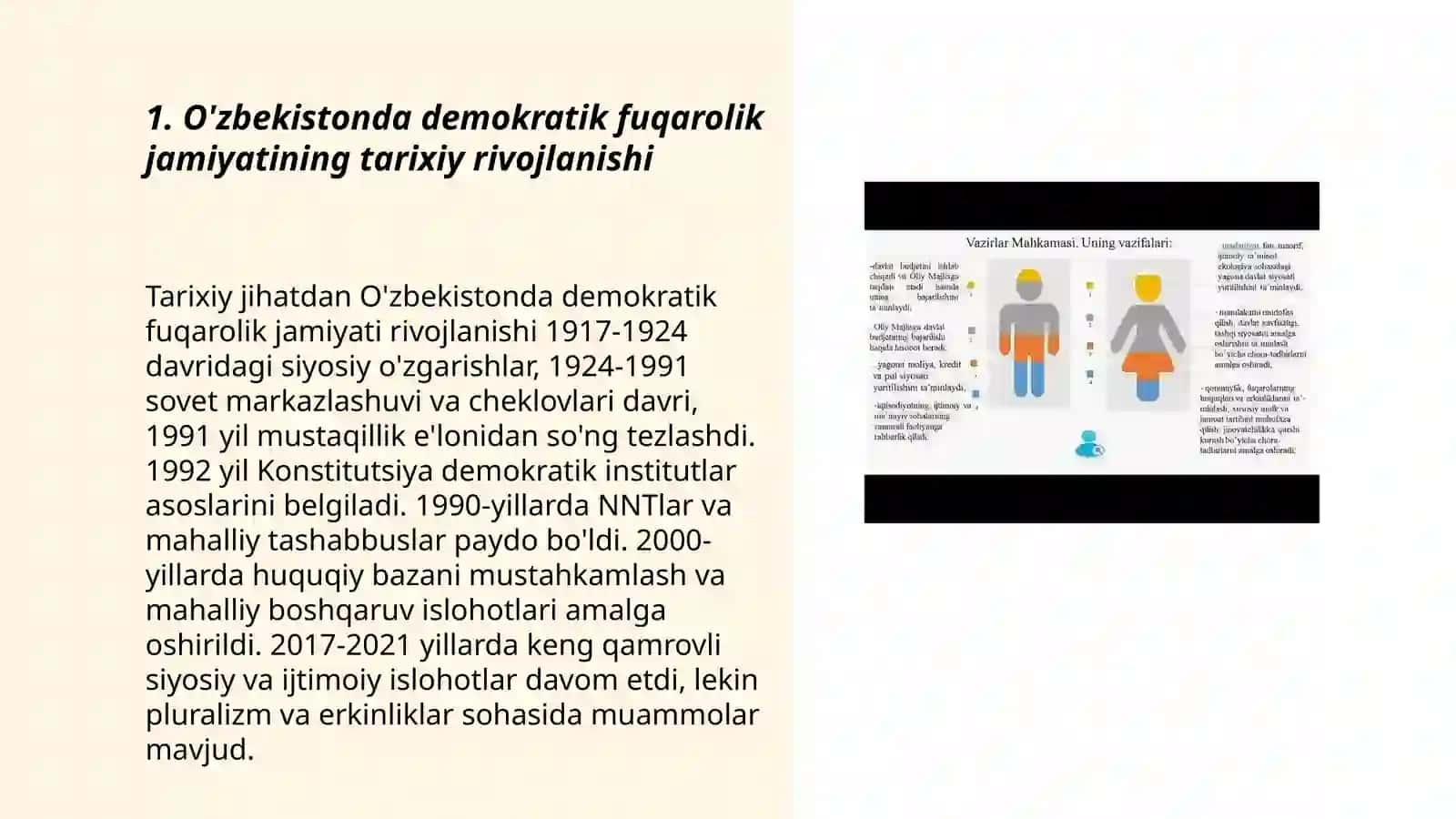 O'zbekistonda demokratik fuqarolik jamiyati asoslarining shakllanishi 3