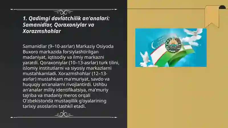 O'zbekistonda mustaqillik g'oyalarining tarixiy asoslari 3