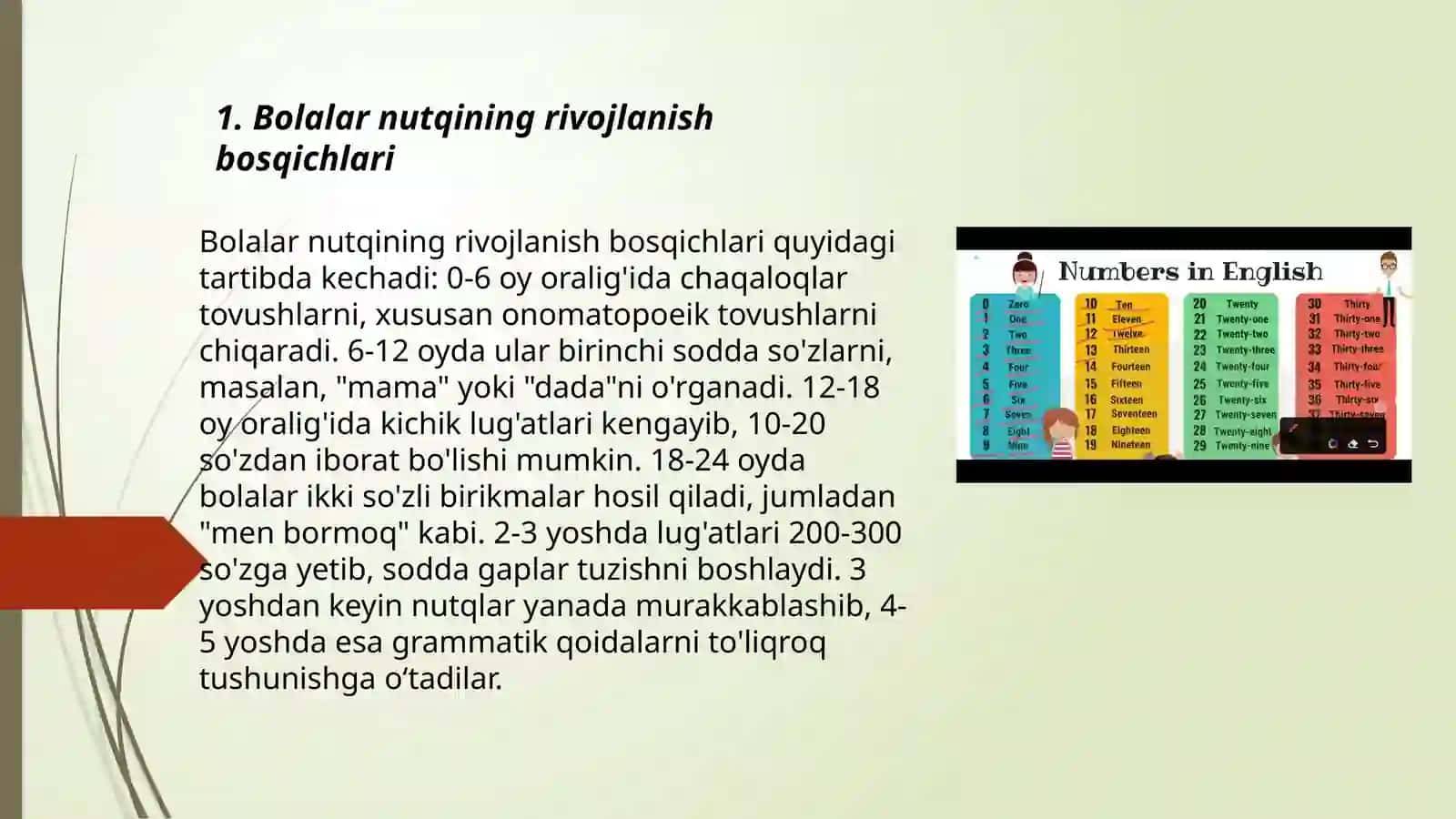 Til va yosh. Turli yoshdagi shaxslarning nutqi masalalari 3