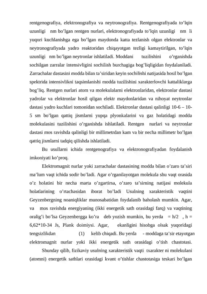 SPEKTRAL TADQIQOT USULLARI FIZIKAVIY TADQIQOT USULLARINING RIVOJALANISHI 3