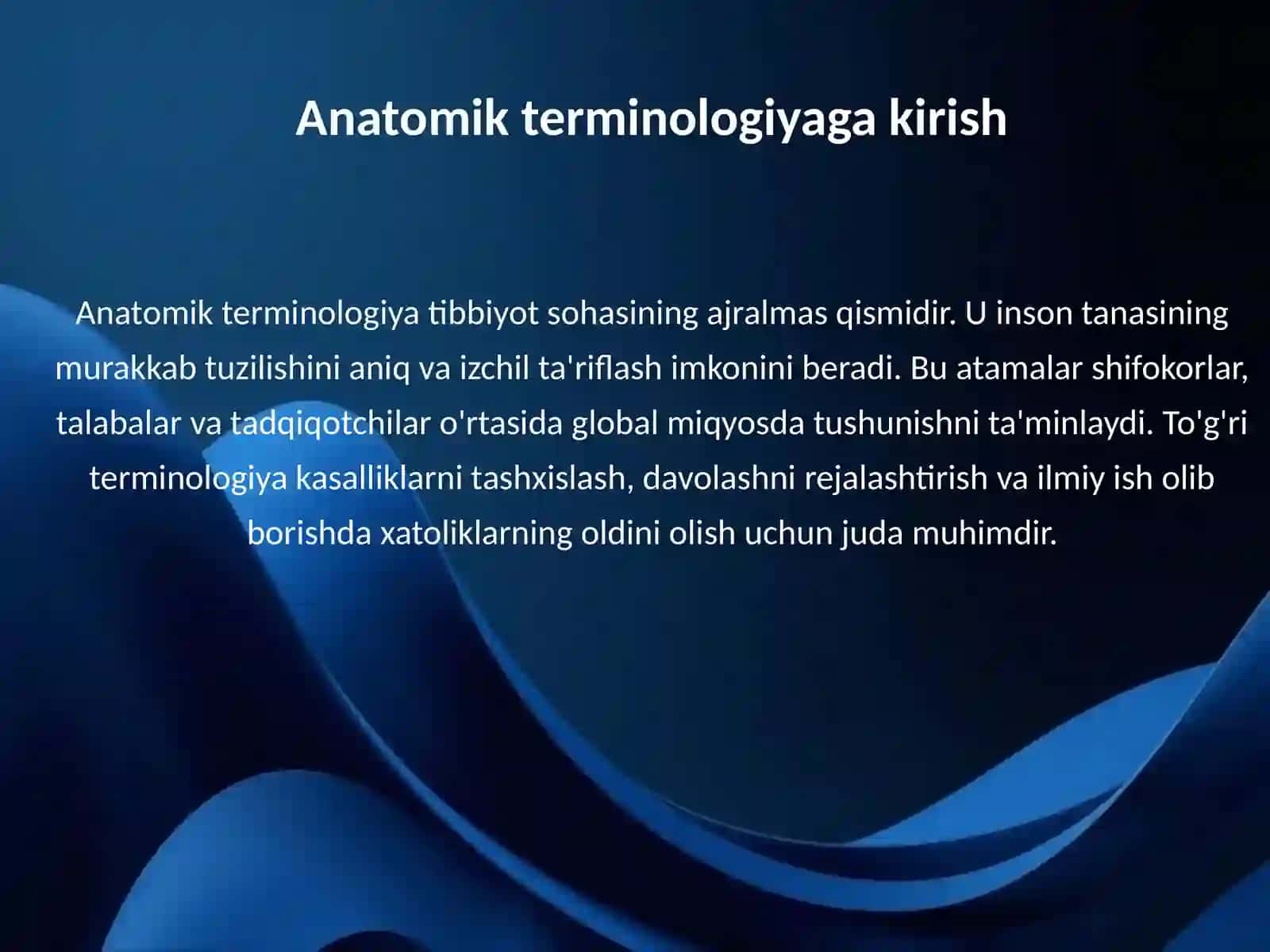 Anatomik iboralarning tarjimasi 3