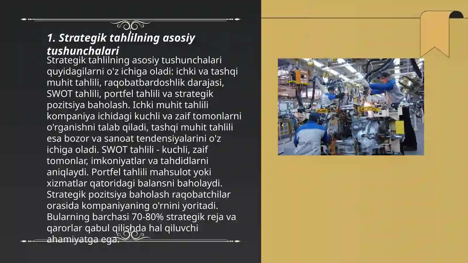Sanoat korxonalarini strategiyalashda strategik tahlilning uslubiy qoidalari va tamoyillari 3