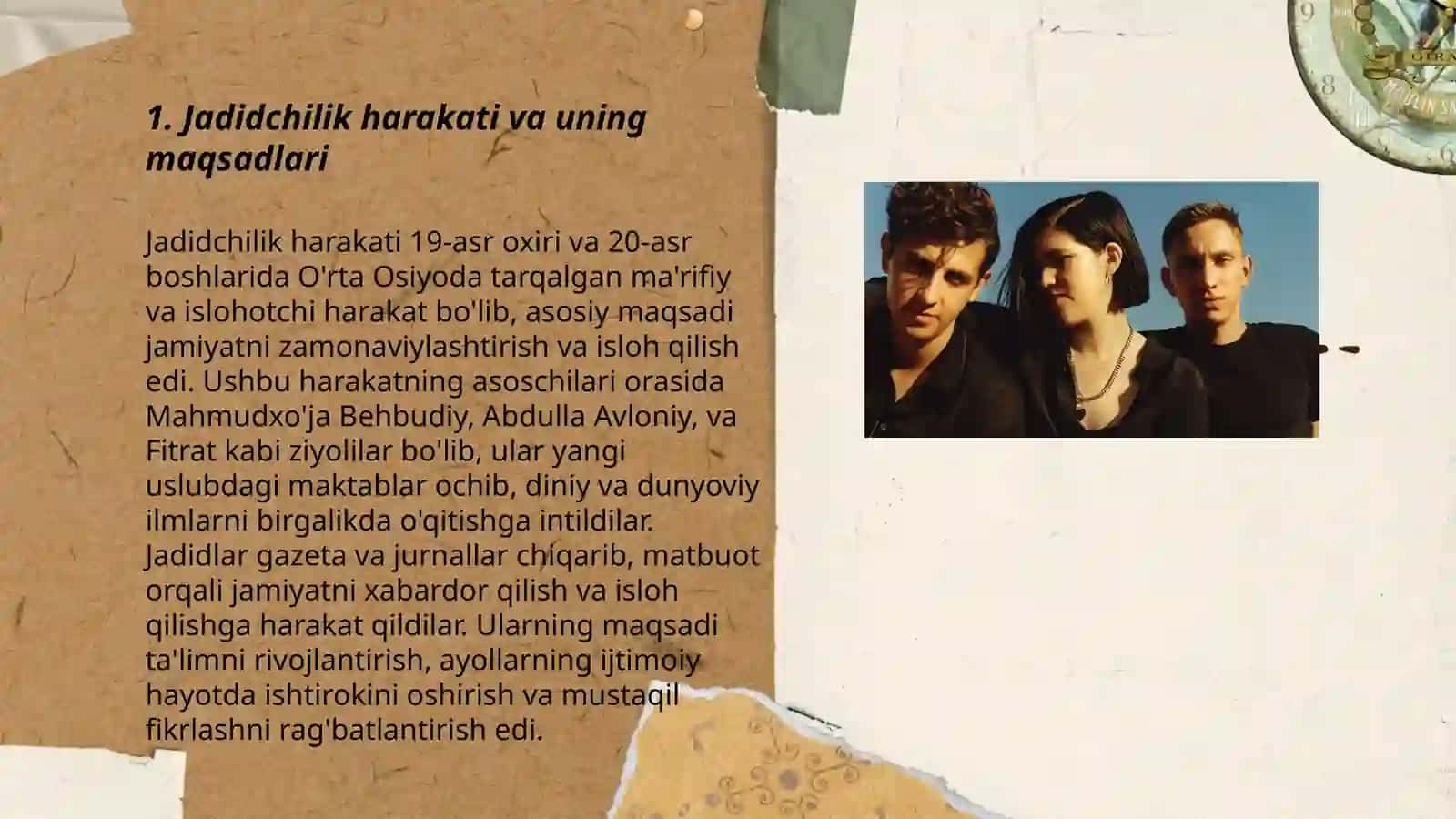 Jadid maʼrifatparvarning oʻlka ijtimoiy hayotida tutgan oʻrni 3