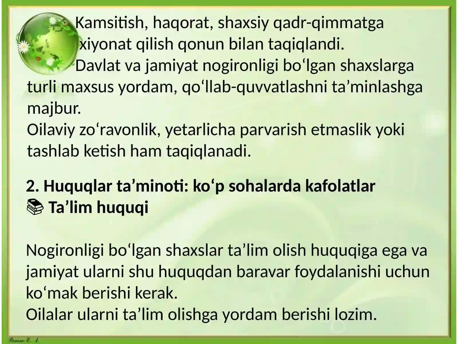 Nogironligi bor shaxslarga qaratilgan davlat siyosati 3
