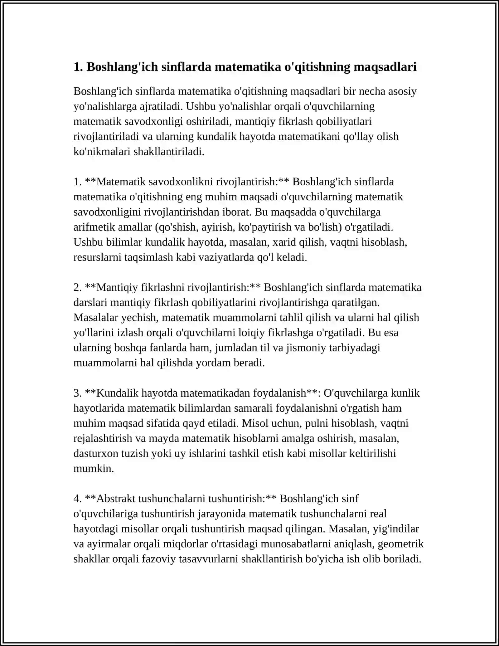 BOSHLANG'ICH SINFLARDA MATEMATIKA O'QITISHNI TASHKIL QILISH SHAKLLARI 3