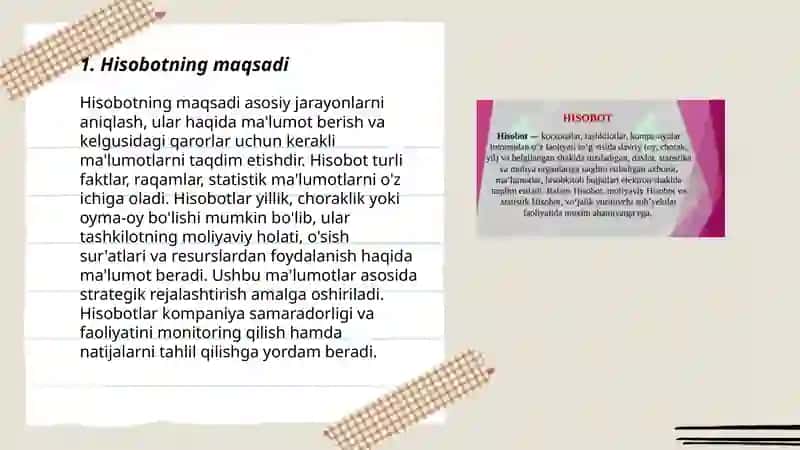 Hisobot yozish qoidalari 3