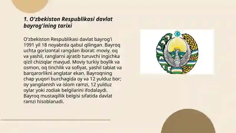 O'zbekiston Respublikasi davlat bayrog'i 3