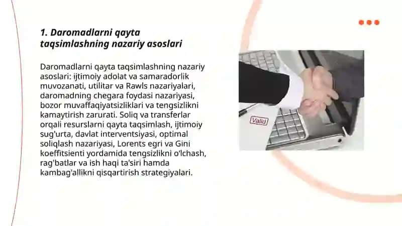Daromadlarni qayta taqsimlash, kambag'allik va iqtisodiy siyosat 3