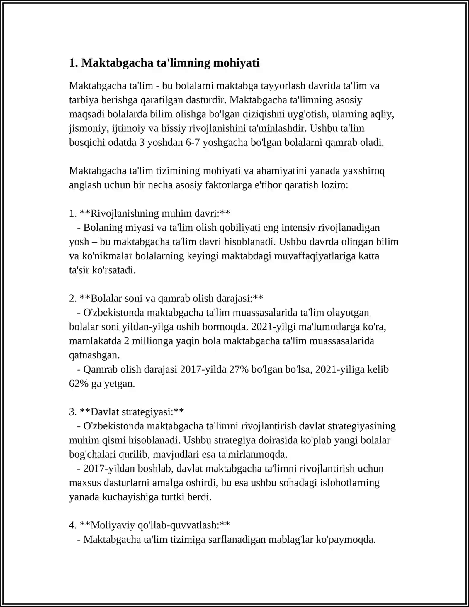 MAKTABGACHA PEDAGOGIKANING UMUMIY ASOSLARI 3