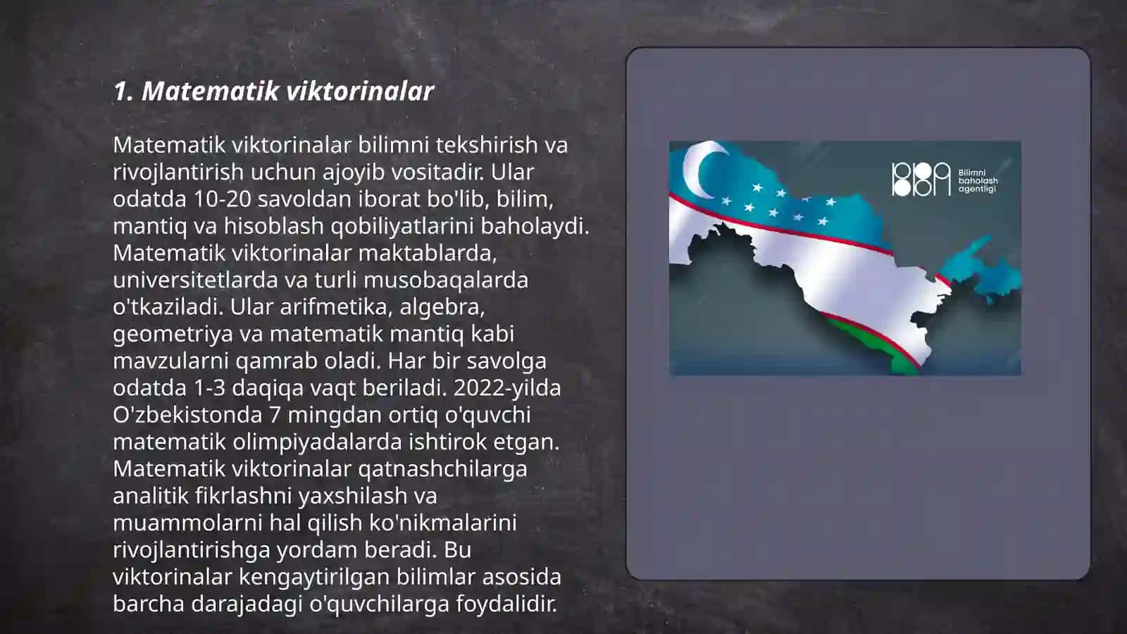 Matematik viktorinalar 3