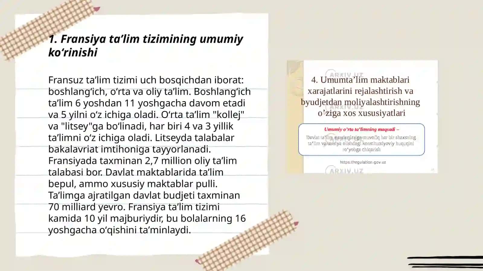 Fransiya taʼlim tizimi va uning xususiyatlari 3