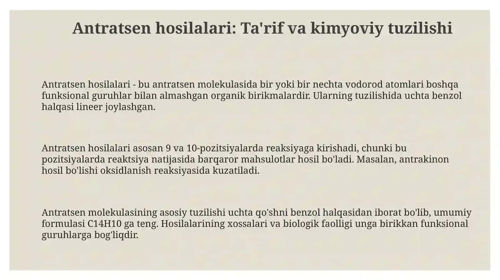 Tarkibida antrosen unumlari saqlagan dorivorosimliklar va mahsulotlar 3