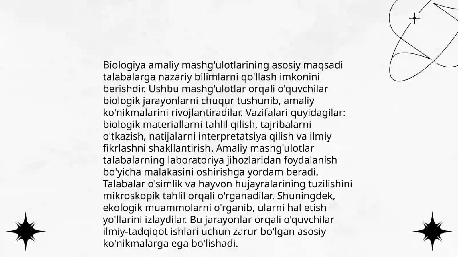 Biologiyadan amaliy mashgʻulotlarni tashkil etish va oʻtkazish metodikasi 3
