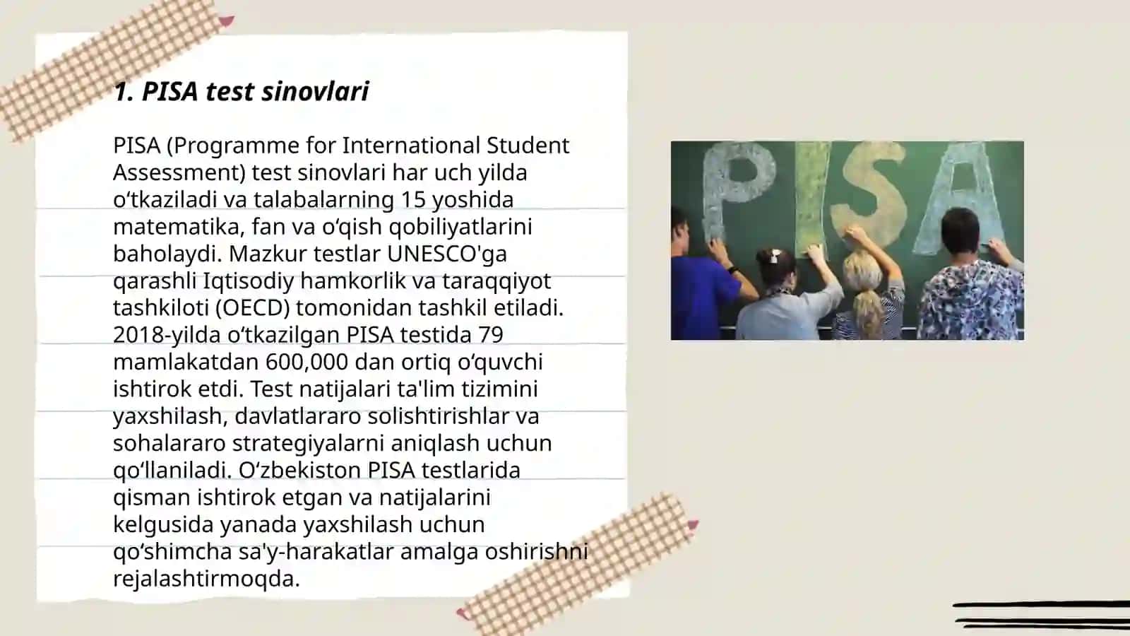 PISA test sinovlari 3