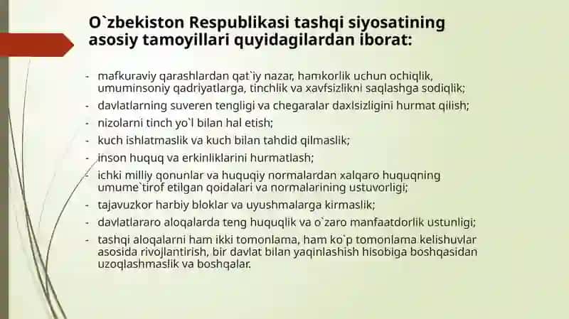 Ўзбекистоннинг халқаро ташкилотлар билан ҳамкорлик алоқалари 3