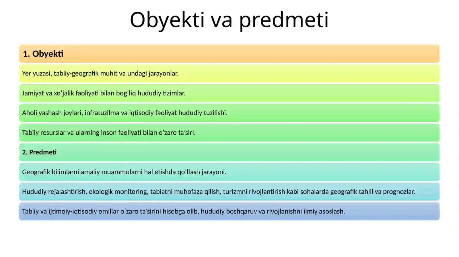 Amaliy geografiyaning ilmiy yo'nalishlari 3