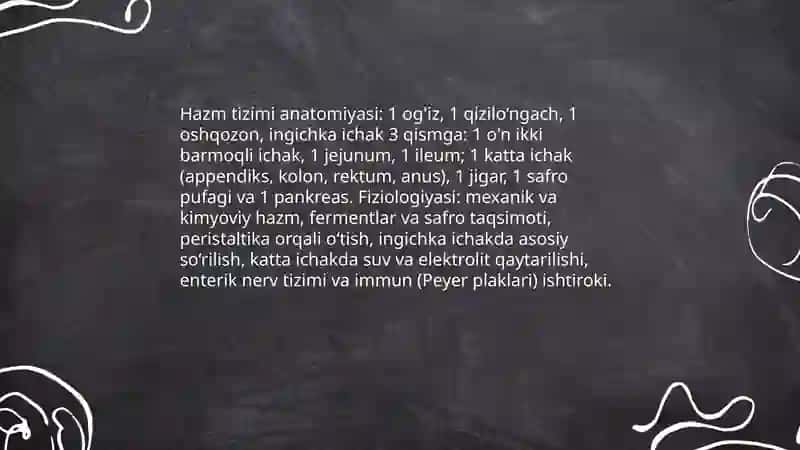 Hazm tizm kasalliklari. Hazm tizmi bilan kasallangan bemorlarni parvarish qilish va ularning nazorati 3