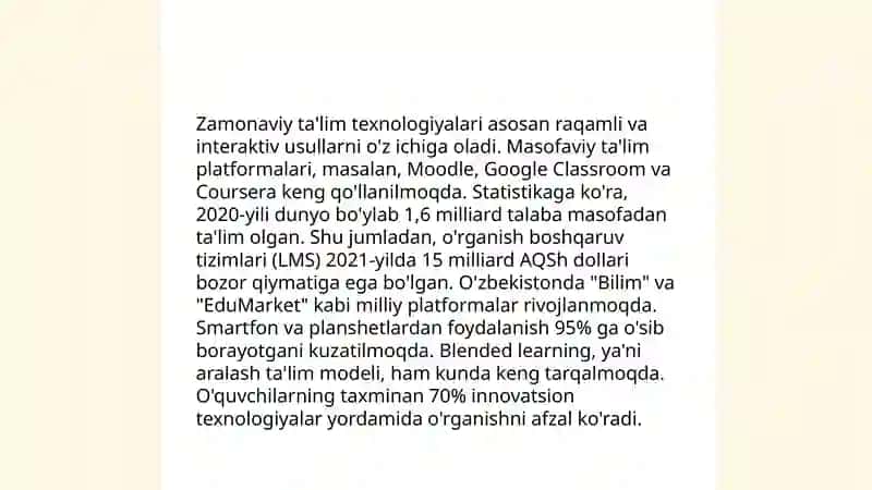 Zamonaviy ta'lim texnologiyalari 3