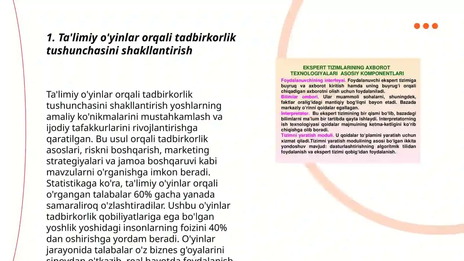 Ta'limiy o'yinlar orqali tadbirkorlik va iqtisodiy tarbiyani olib borish 3