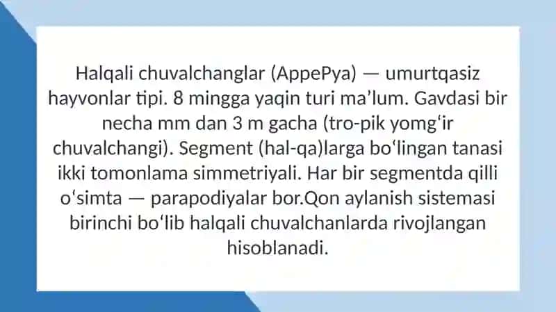 Halqali chuvalchanglar (AppePya) 3