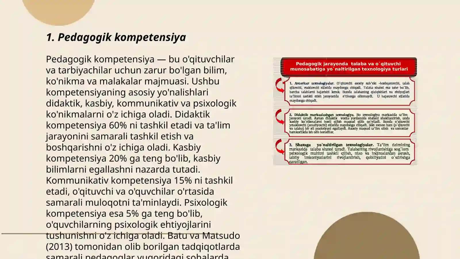 Pedagogik faoliyatni amalga oshirish uchun o'qituvchining kasbiy tayyorligi 3