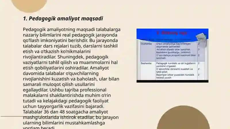 Pedagogik amaliyot hisobot 3