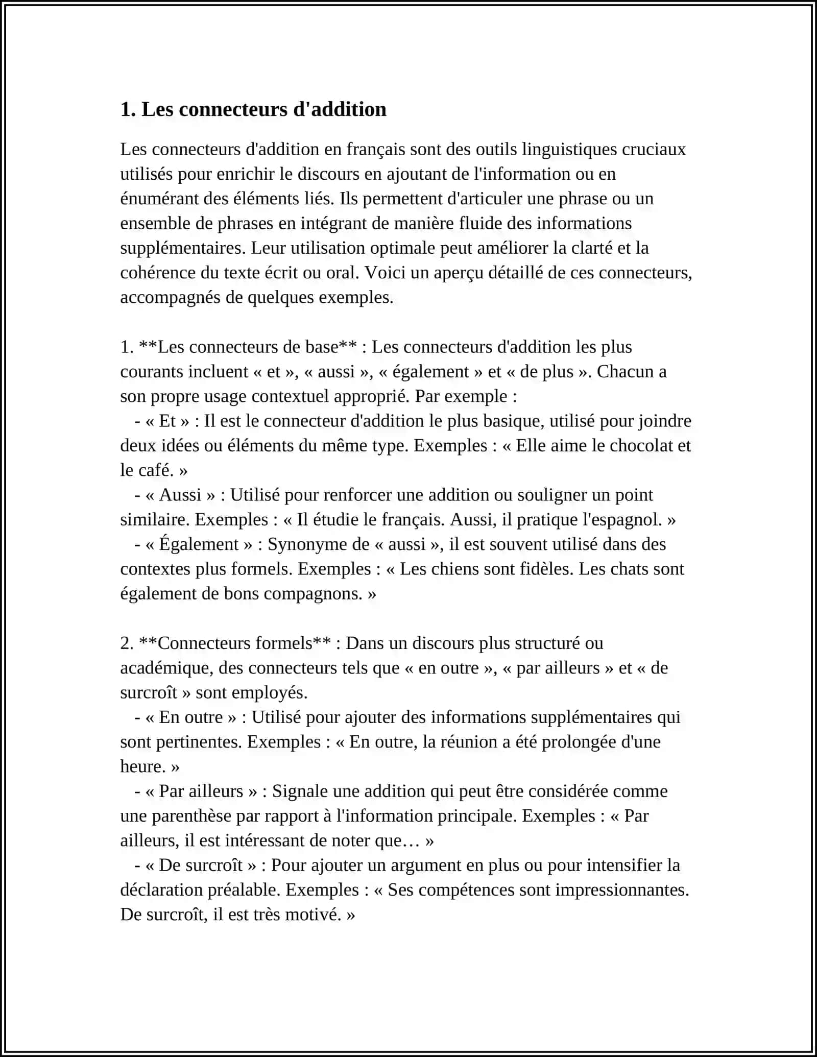 LES CONNECTEURS LOGIQUES 3