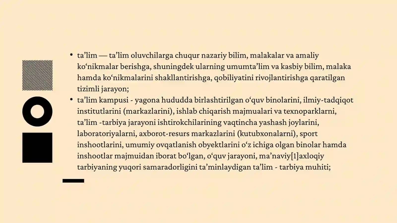 O'ZBEKISTON RESPUBLIKASIDA TA'LIM SOHASIDA AMALGA OSHIRILGAN ISLOHOTLAR 3
