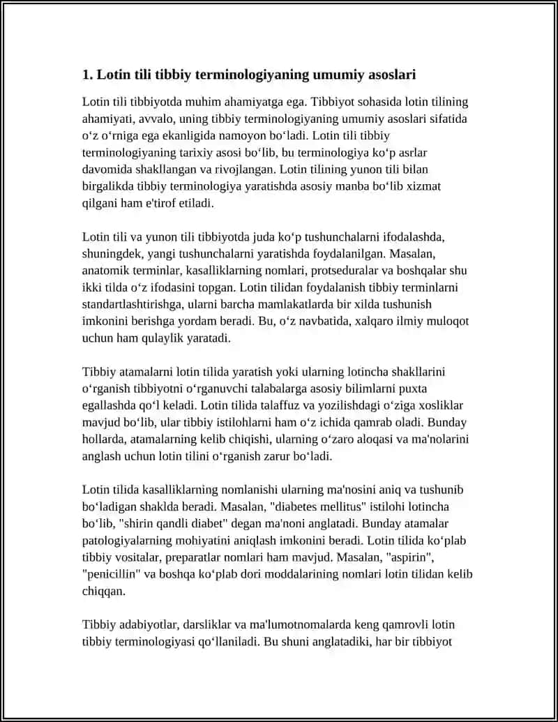 Lotin Tilining Tibbiyotdagi Ahamiyati 3