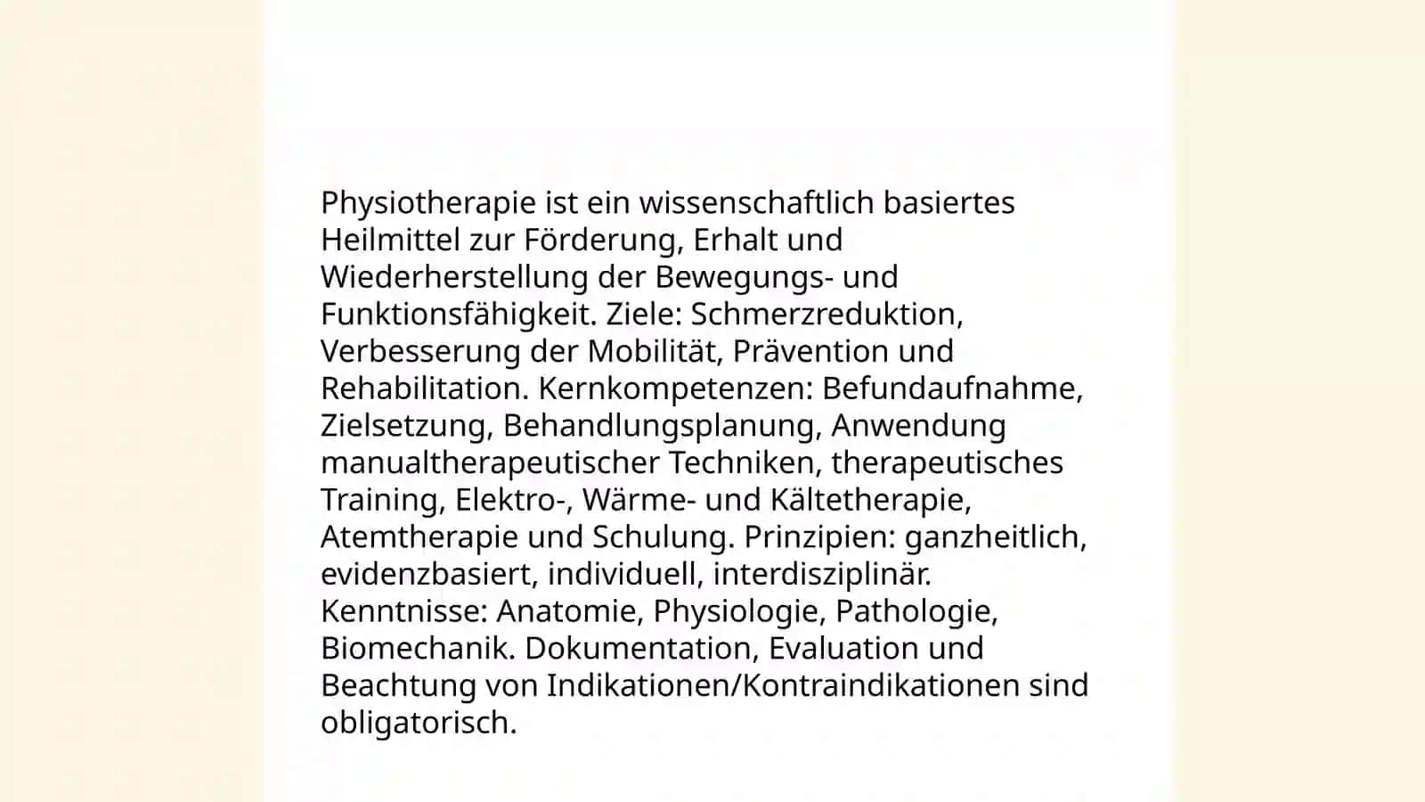 Physiotherapie 3