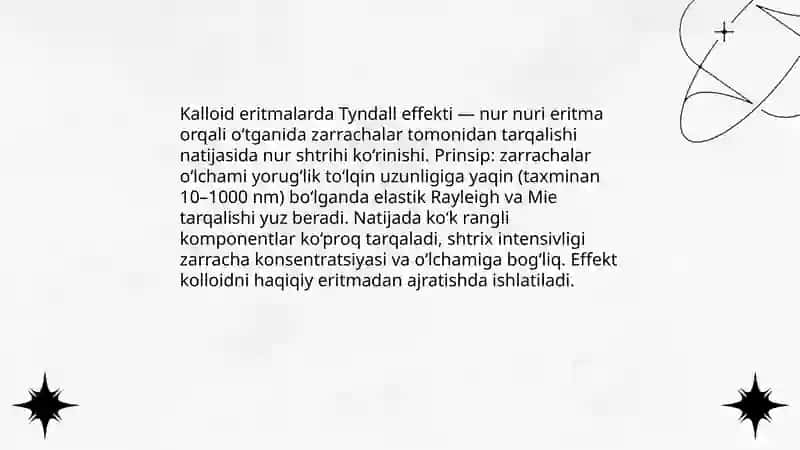 Kalloid eritmalari optik xossalari. Ultra mikroskopiya va elektonmikroskopiya 3