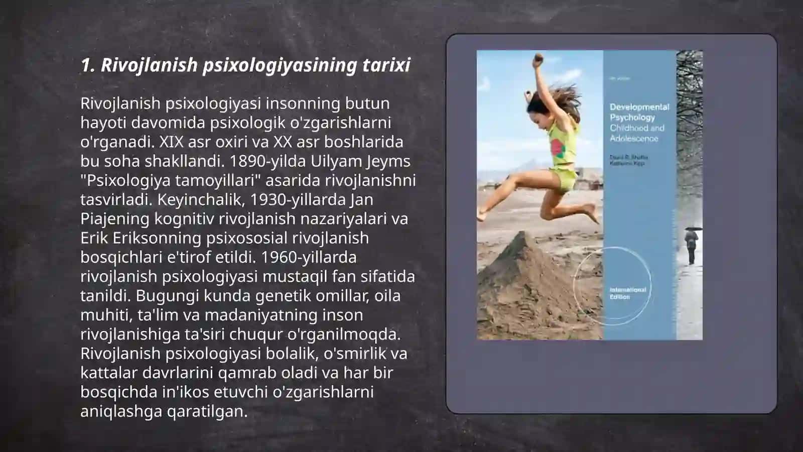 Rivojlanish psixologiyasiga kirish 3