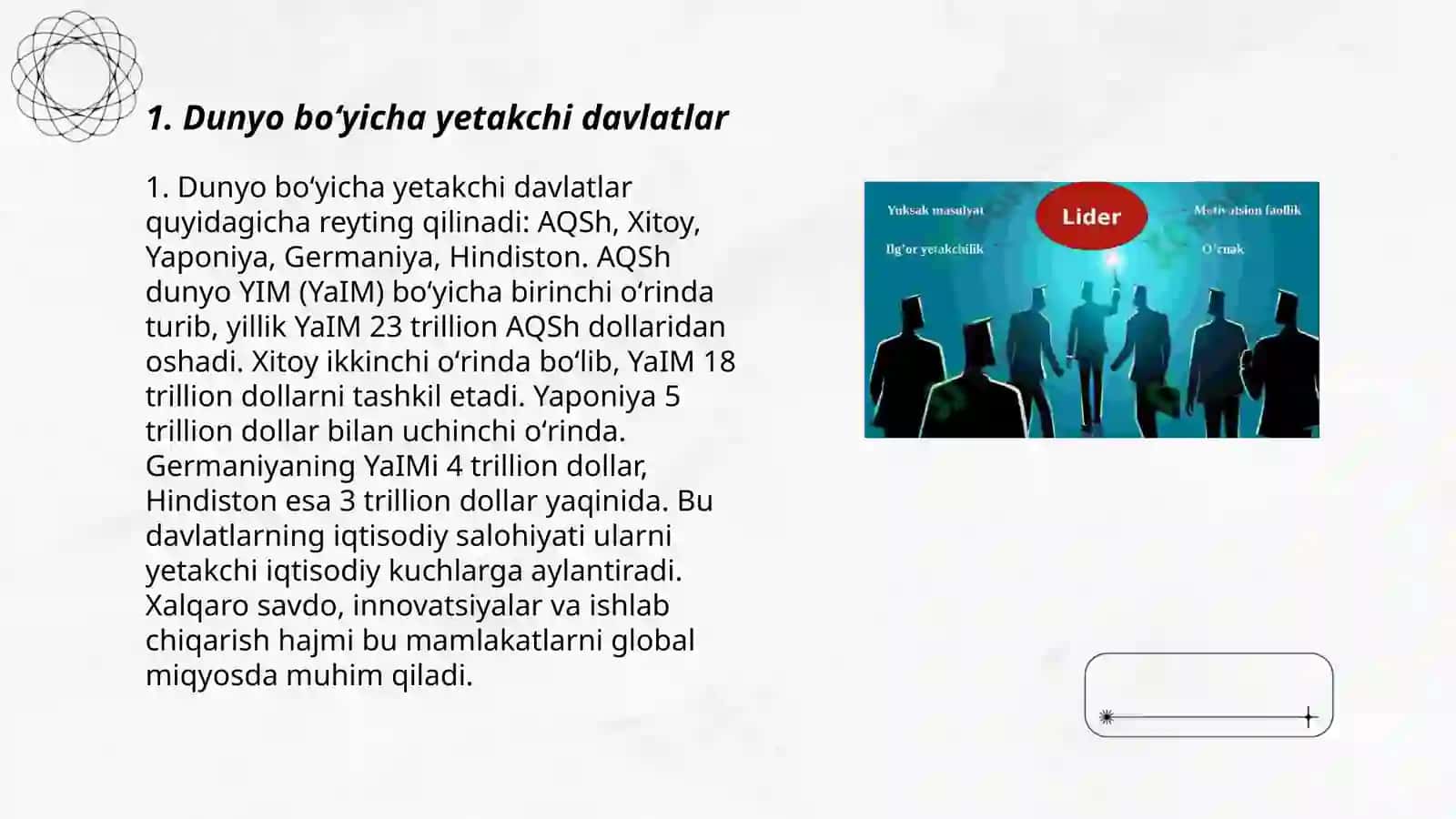 Dunyo boʻyicha 5 ta eng kuchli liderlar kim va ularning 5 muhim Xususiyatlari 3