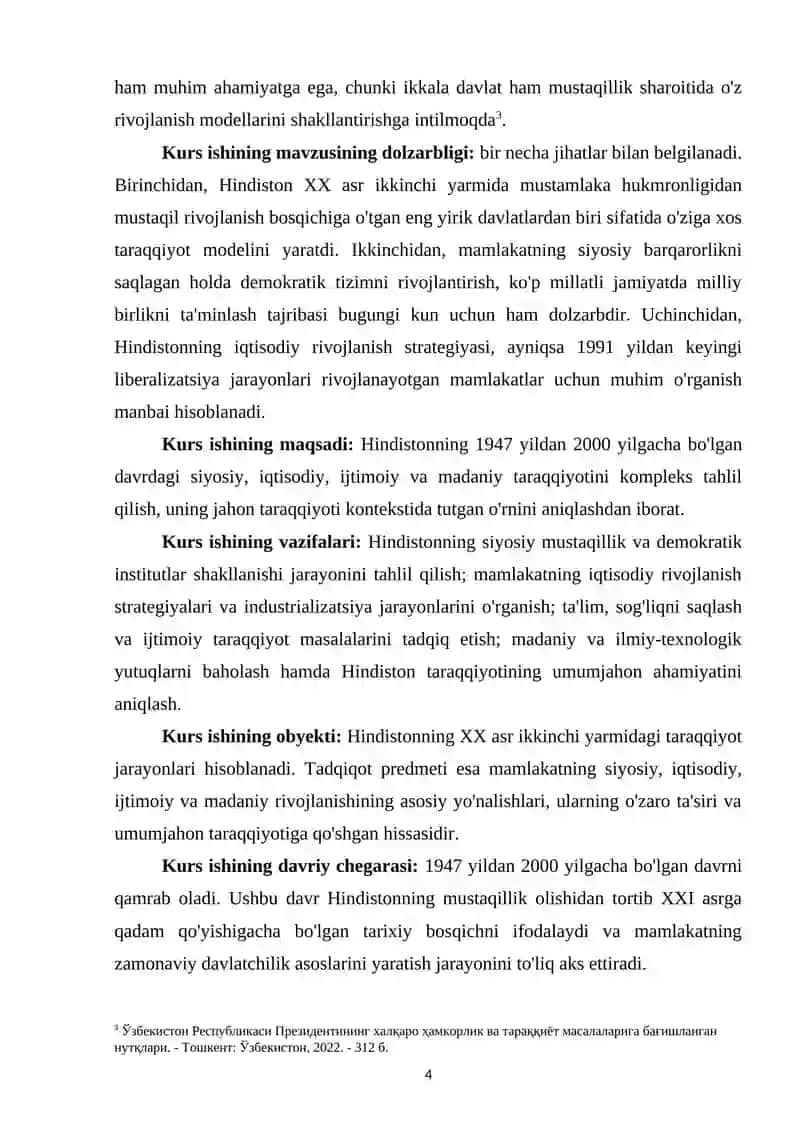 Hindistonning XX ASR IKKINCHI YARMIDAGI TARAQQIYOTI 3