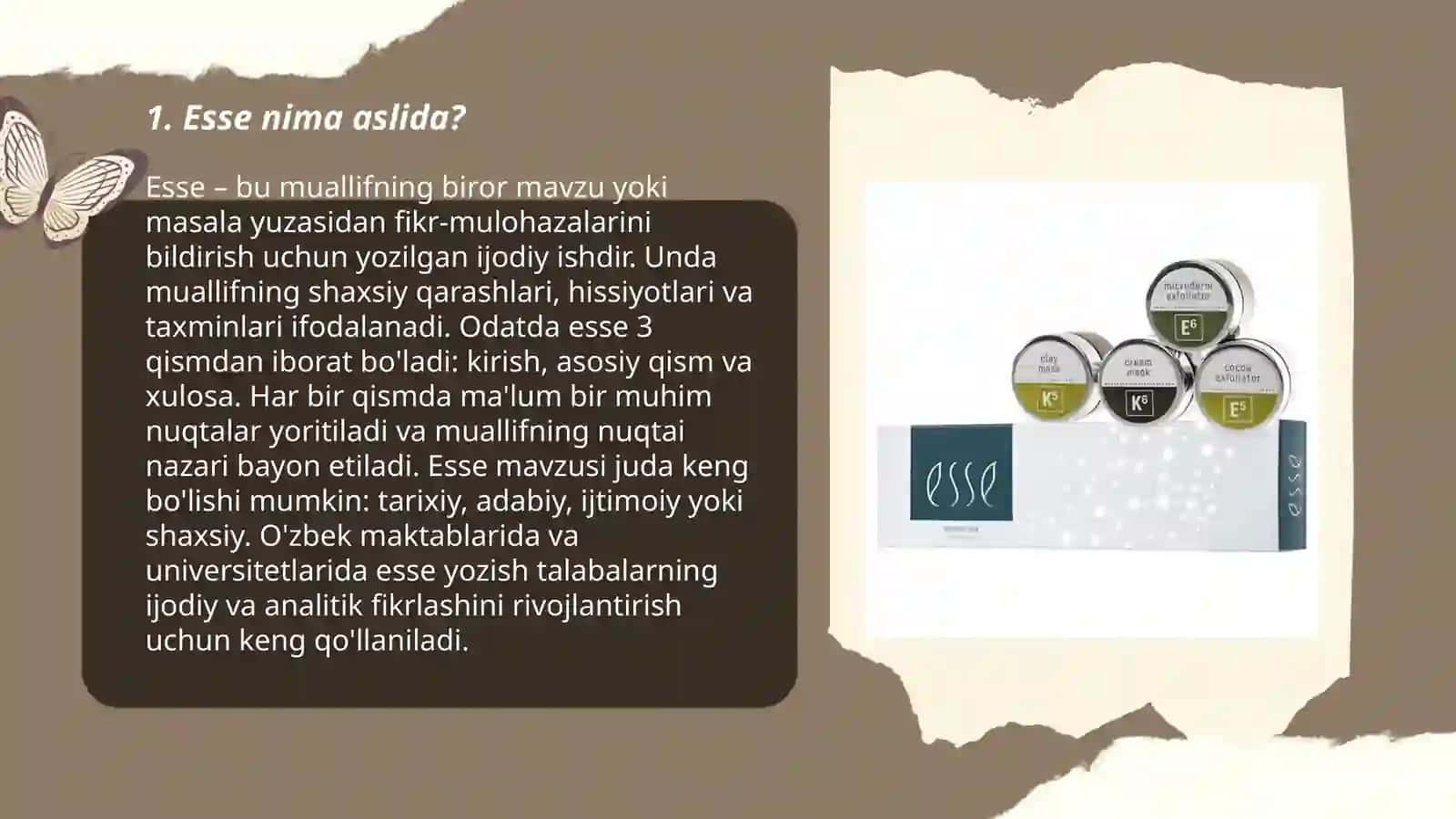 Esse nima aslida? 3