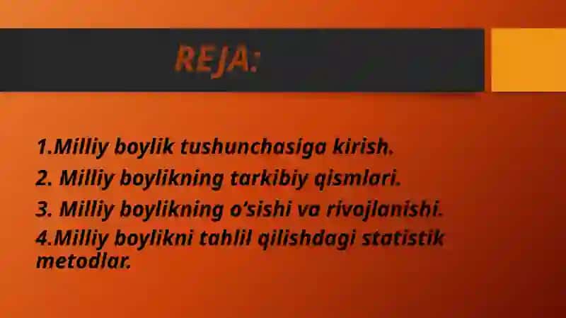 Milliy boylik tushunchasi va uning tarkibiy tuzilishi 3