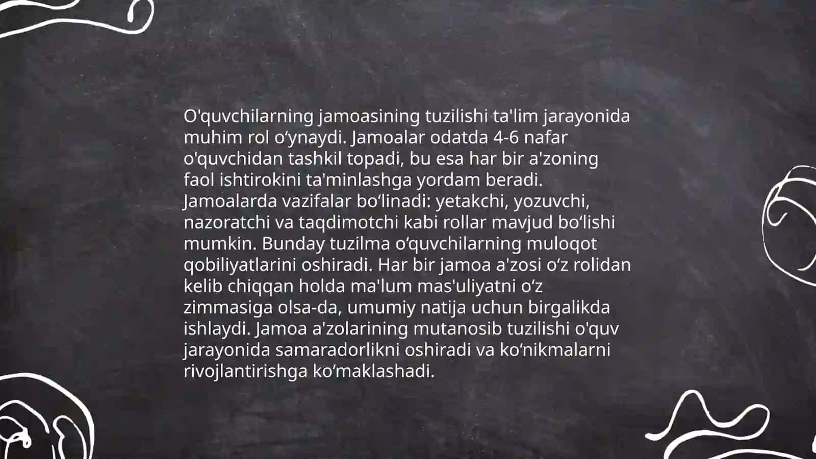 O'quvchilarning jamoasi - yaxlit pedagogik jarayonning asosiy shakli 3