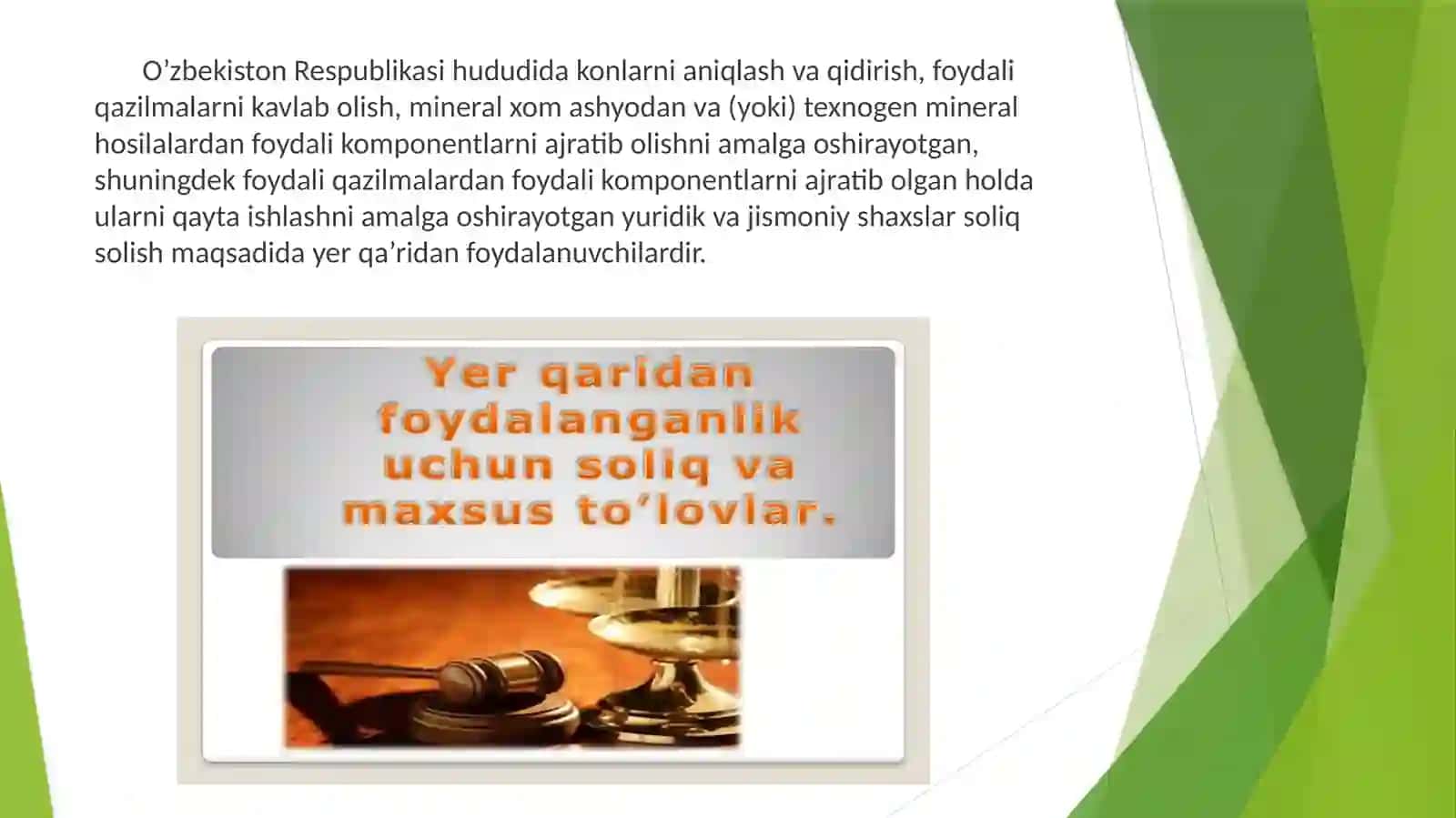 Yer qa’ridan foydalanish uchun soliq 3