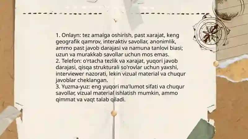 Marketing tadqiqotlarining asosiy usullari 3