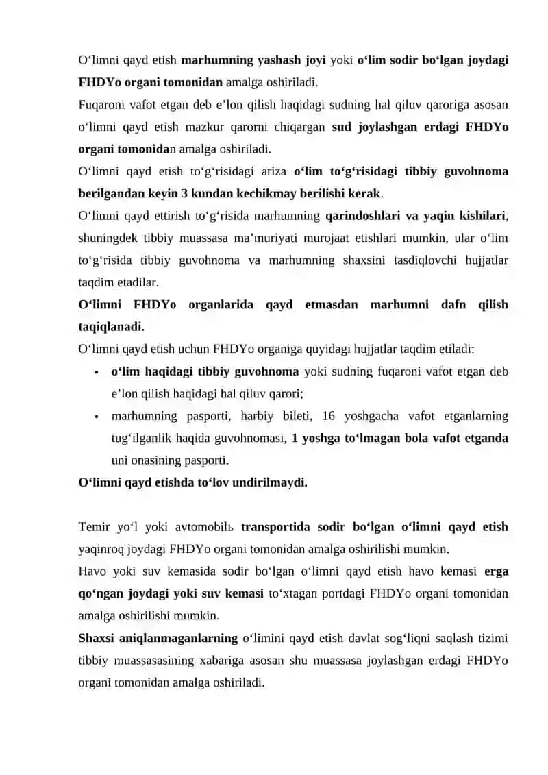 Fuqarolik holati dalolatnomalari yozish organi 3